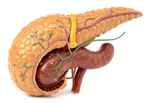 x-default Human Pancreas Anatomy Stock Photo