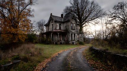 Obraz premium Haunted house