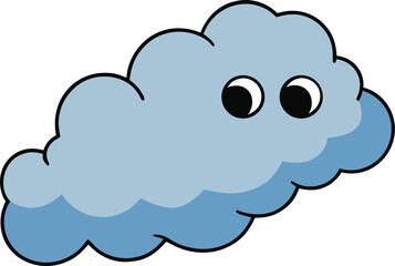 eerie smoke on transparent background