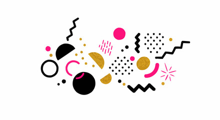Obraz premium Abstract Geometric Shapes Illustration.