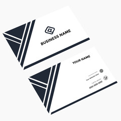 Flat design minimalist business card template