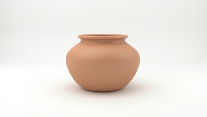Terracotta pot on a plain background.