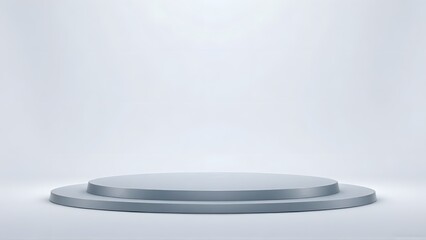 A podium on display for promotional activities