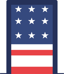 Uncle sam top hat patriotic usa flag symbol