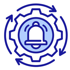 Auto Notification  Icon Element For Design
