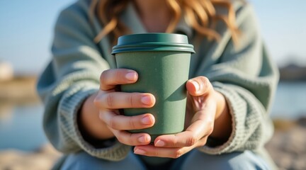 Eco-Friendly Coffee Cup: Sustainable Drink and Lifestyle
