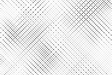 Dotted halftone texture background. Vanishing grunge gritty noise wallpaper. Monochrome pop art gradient overlay. Weathered pixelated raster comic backdrop. Vector bitmap fading subtle surface.