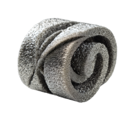 Metal cleaning sponge roll kitchen product home essentials isolated on transparent background, png