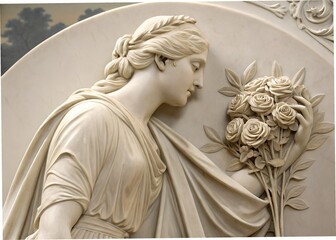 Naklejka premium angel statue in the cemetery