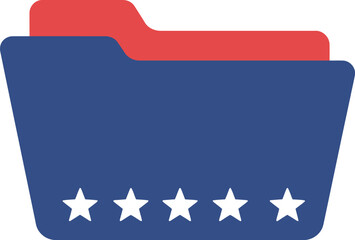 Us election folder voting government politics icon