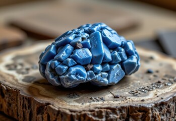 dumortierite is thought to increase patience and mental discipline and is used in meditation to aid focus and connection with higher wisdom or spiritual guidance.