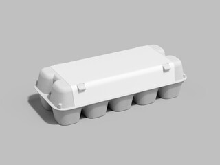 3D Render of an Egg Carton Mockup