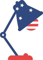 American flag desk lamp