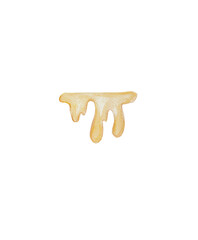 A cute watercolor liquid honey in olden yellow. Created by me. Beautiful watercolor piece, perfect for food illustrations, nursery and bee topics.