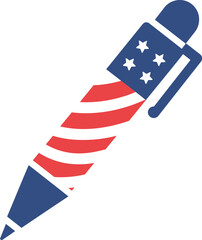 Usa flag pen vote write sign patriotism
