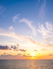 Sunset over the ocean (1)