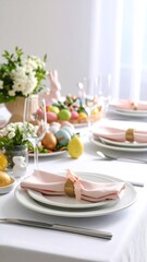 Fototapeta premium Festive Easter table setting