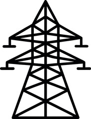 Electricity Pylon Silhouette