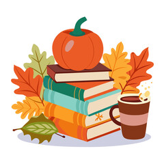 autumn still life with pumpkins