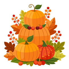 vector illustration of a pumpkin