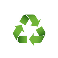Obraz premium Eco-Friendly Recycling Symbol: A Vibrant Green Icon Isolated on Transparent Background