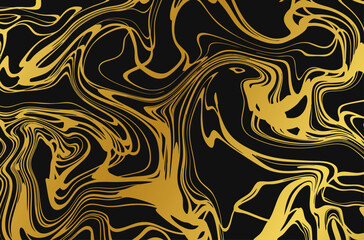 Golden and black abstract background.