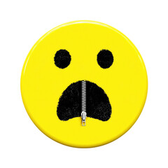 Playful yellow button featuring a black dog's face perfect for adding a touch of whimsy and charm to clothing, bags, or accessories while celebrating pet love and fun.
