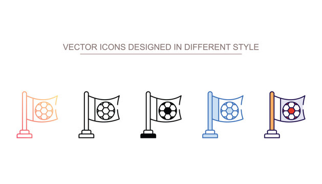Flag icon design with white background stock illustration
