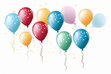 Pattern of colored balloons