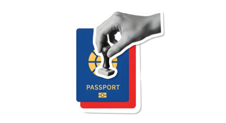 Passport Stamping for International Travel Approval and Secure Border Control Process