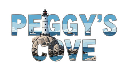 Naklejka premium Peggys Cove Lighthouse.