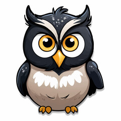 Fototapeta premium Kawaii owl Art Print