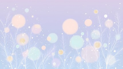 New year Winter art design, wide screen holiday border, Christmas winter blurred background. Xmas tree with snow decorated with garland lights, holiday festive background. Widescreen backdrop. 
