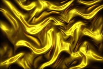 Obraz premium Gold fabric folds, swirling textures