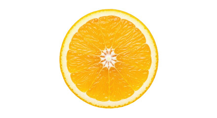 Isolated Orange Slice