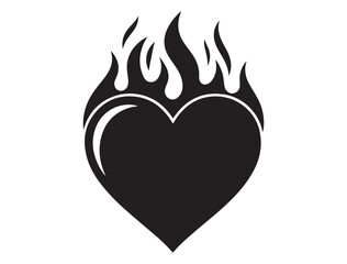 FIRE HEART SILHOUETTE