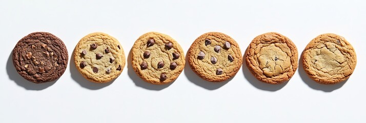 Obraz premium Delicious Assortment of Freshly Baked Cookies in a Beautiful Display for Bakery Shop Promotion