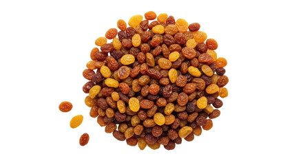 Isolated Pile of Raisins