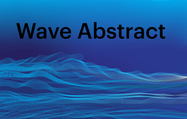 abstract blue wave background