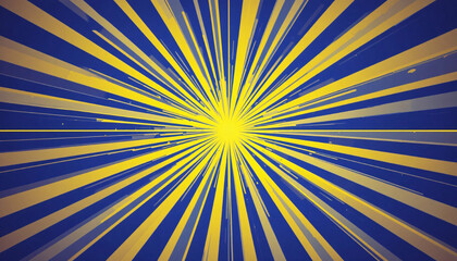 Obraz premium yellow rays background pop art