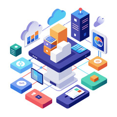 Isometric cloud computing and data network infrastructure