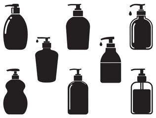 HAND WASH PUMP BOTTLE SILHOUETTE