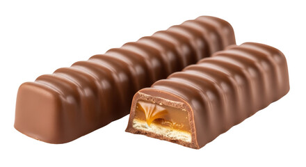 Isolated chocolate bars