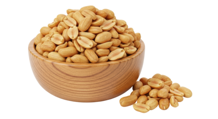 Isolated Bowl of Roasted Peanuts