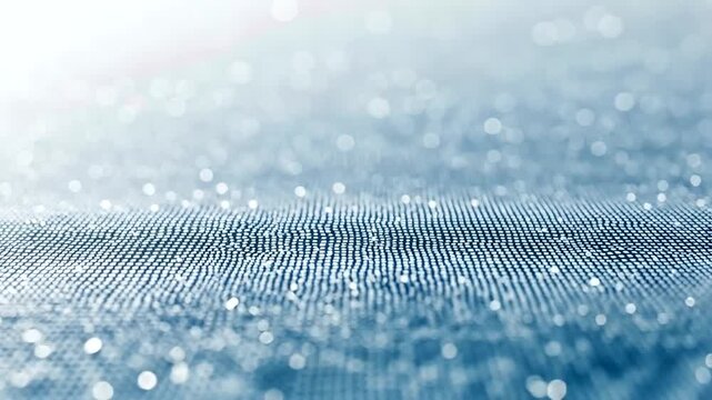 Abstract Blue Glittering Surface with Bokeh Effects for Background or Visual Element 50 Chars