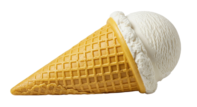 Isolated Ice Cream Cone