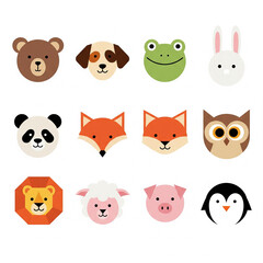 Adorable Zoo and Farm Animals Vector Pack | Kids' Craft Graphics