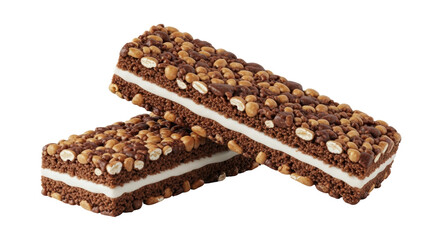 Isolated Two Granola Bars