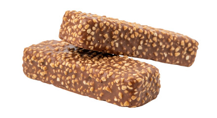 Isolated Chocolate Nut Bars