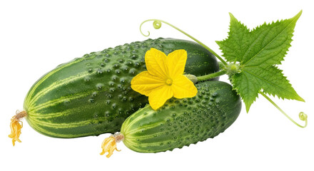 Isolated Cucumbers